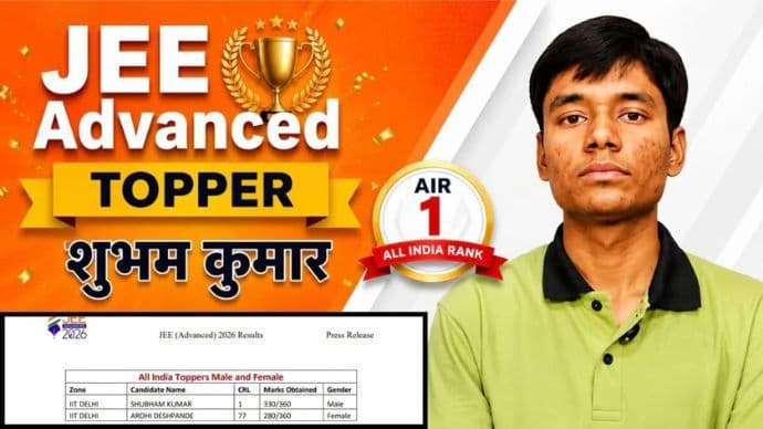JEE Advanced 2026 Topper