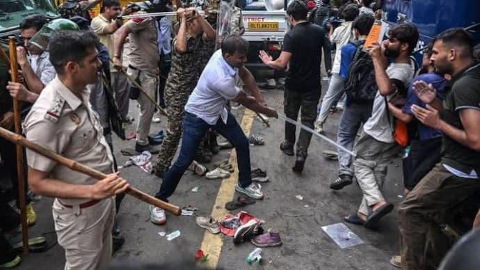 Delhi Police CJP Protest