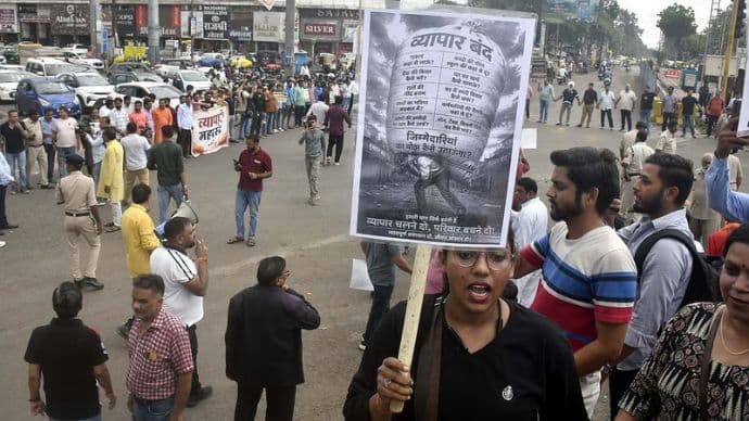 Bhopal Traders Protest